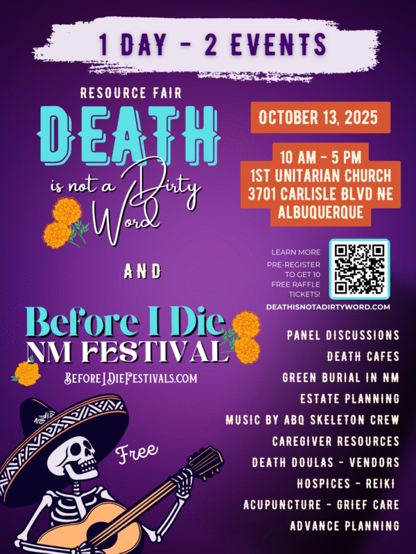 Death Is Not A Dirty Word Resource Fair