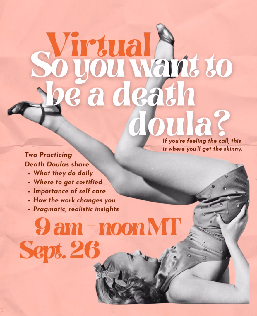 Virtual - Want to be a Death Doula Workshop September 26